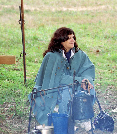 Camping out at reenactment