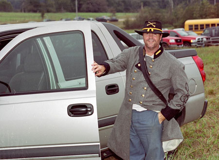 Confederate soldier going home