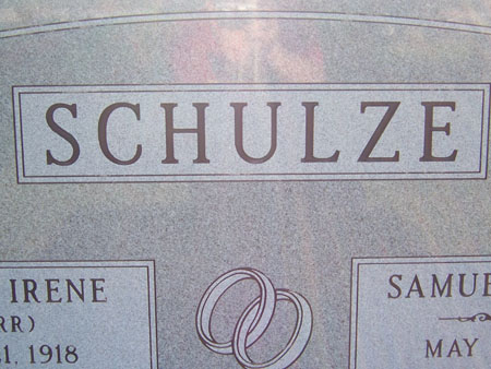Schulze's Tombstone