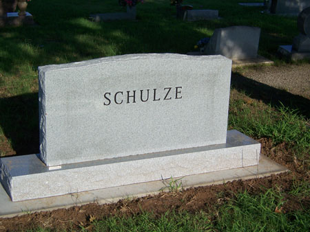 Schulze's Tombstone